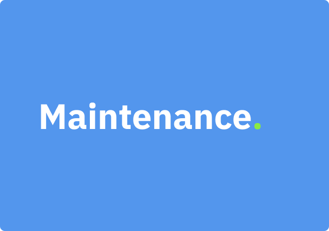 Maintenance.