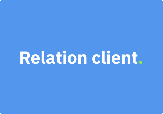Relation client.