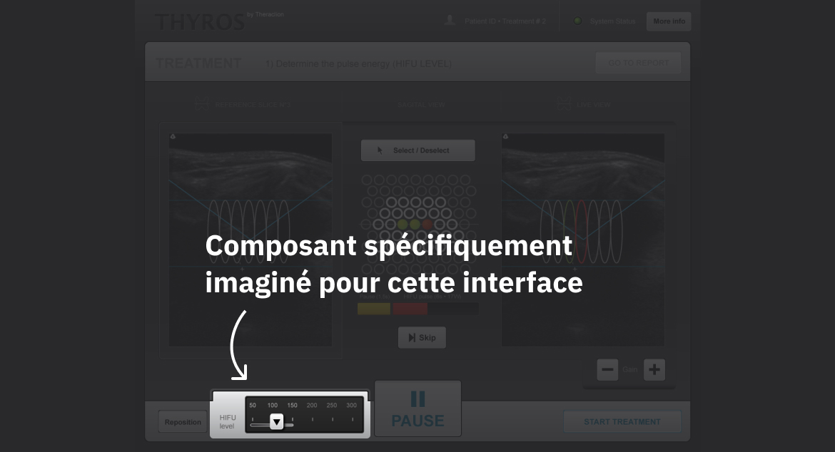 Composant spécifiquement imaginé pour cette interface