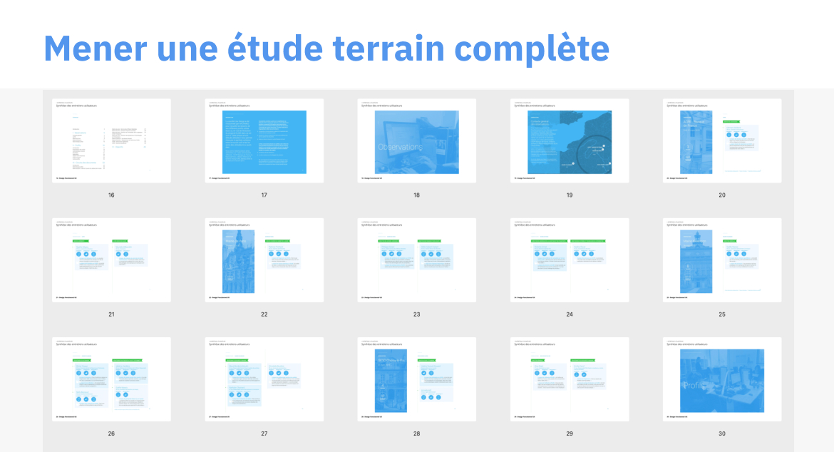 Mener une étude terrain complète