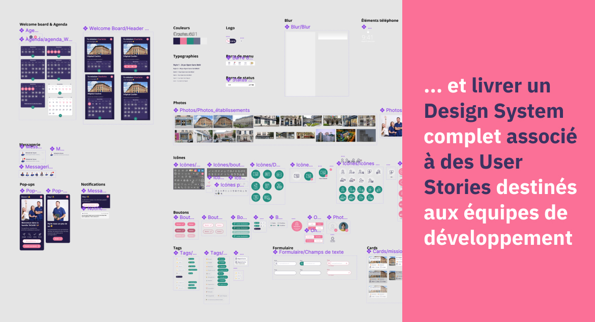 ... et liver un Design System complet associé à des User Stories destinés aux équipes de développement