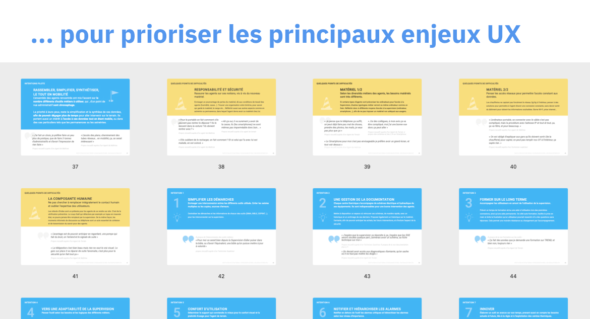 ...pour prioriser les principaux enjeux UX