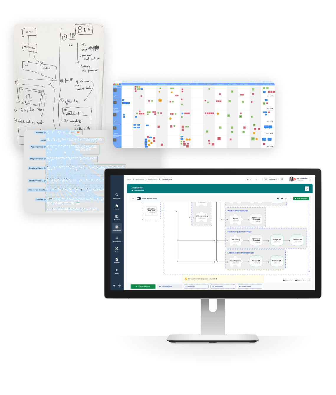 Écran d’une plateforme SaaS métier conçue par use.design