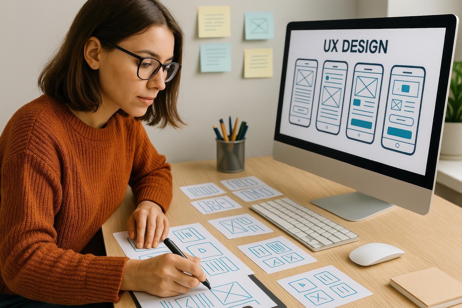 Illustration — Guide 2025 sur la conception UX/UI : Tendances, meilleures pratiques et outils essentiels